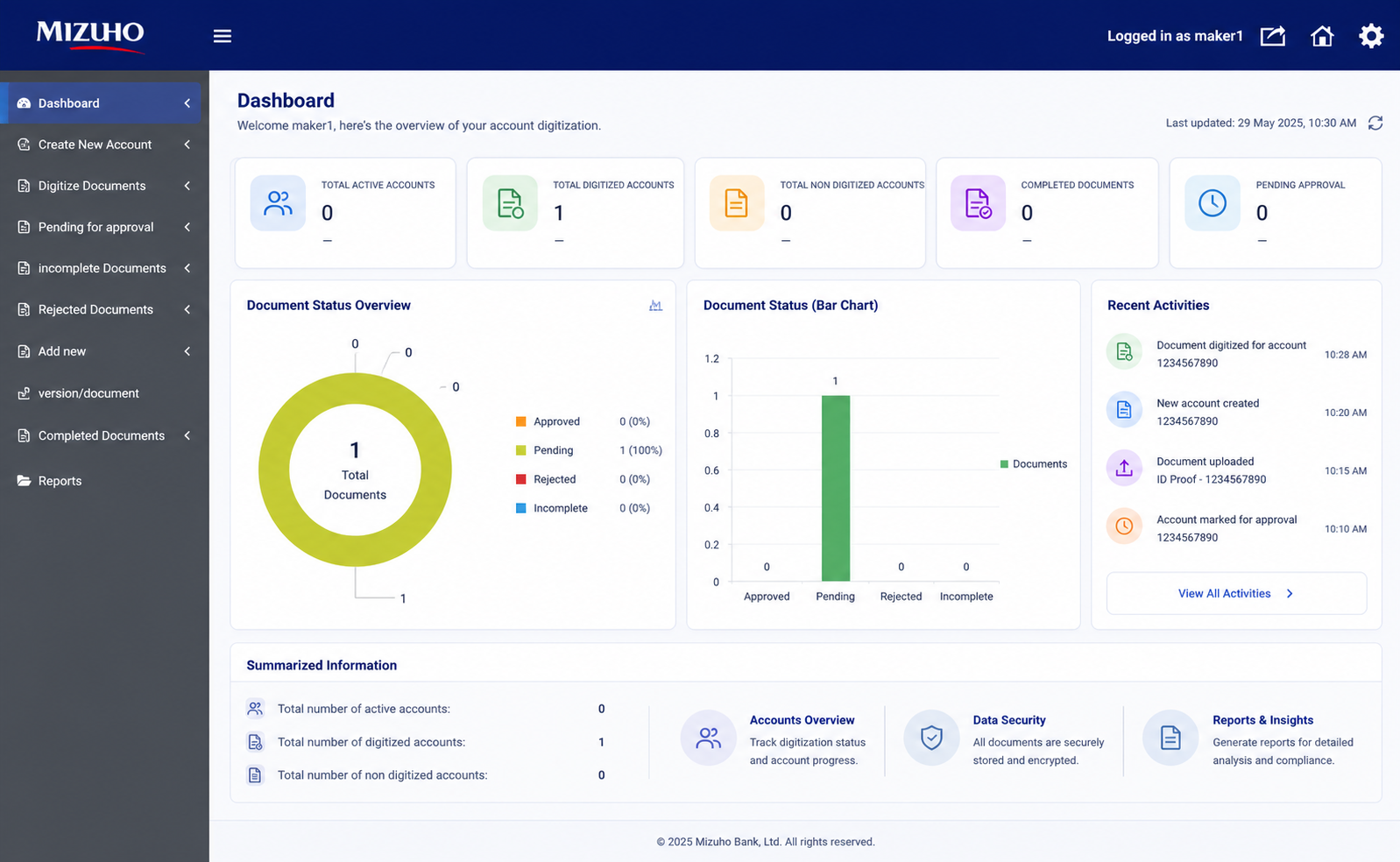 Mizuho Bank Enterprise Banking Platform