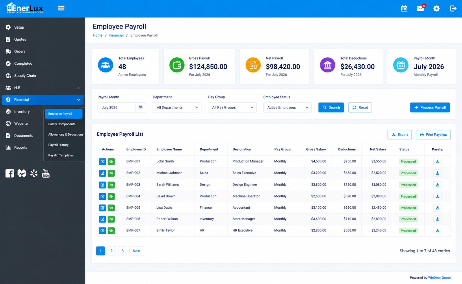 Employee Payroll