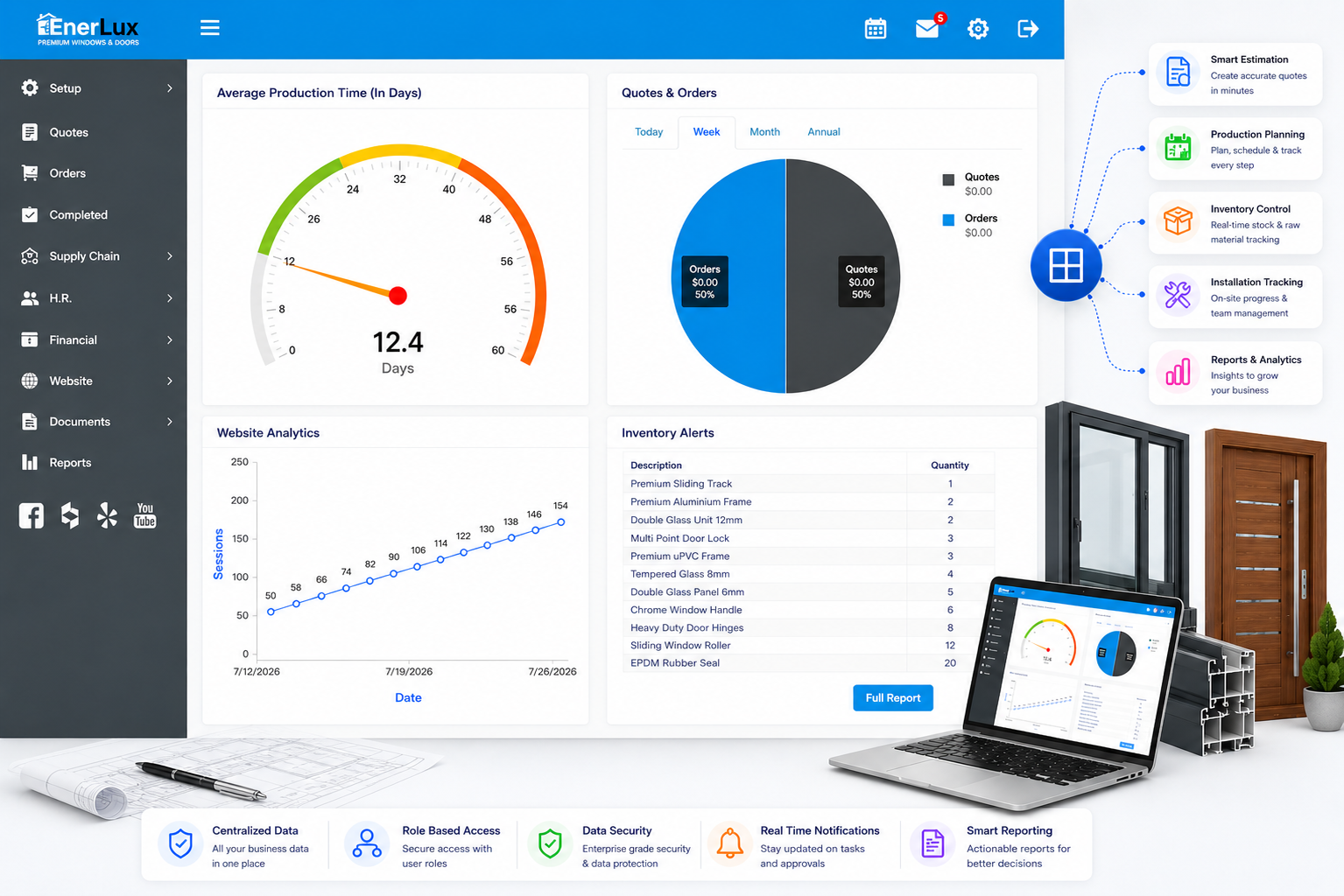 Door & Window ERP Platform