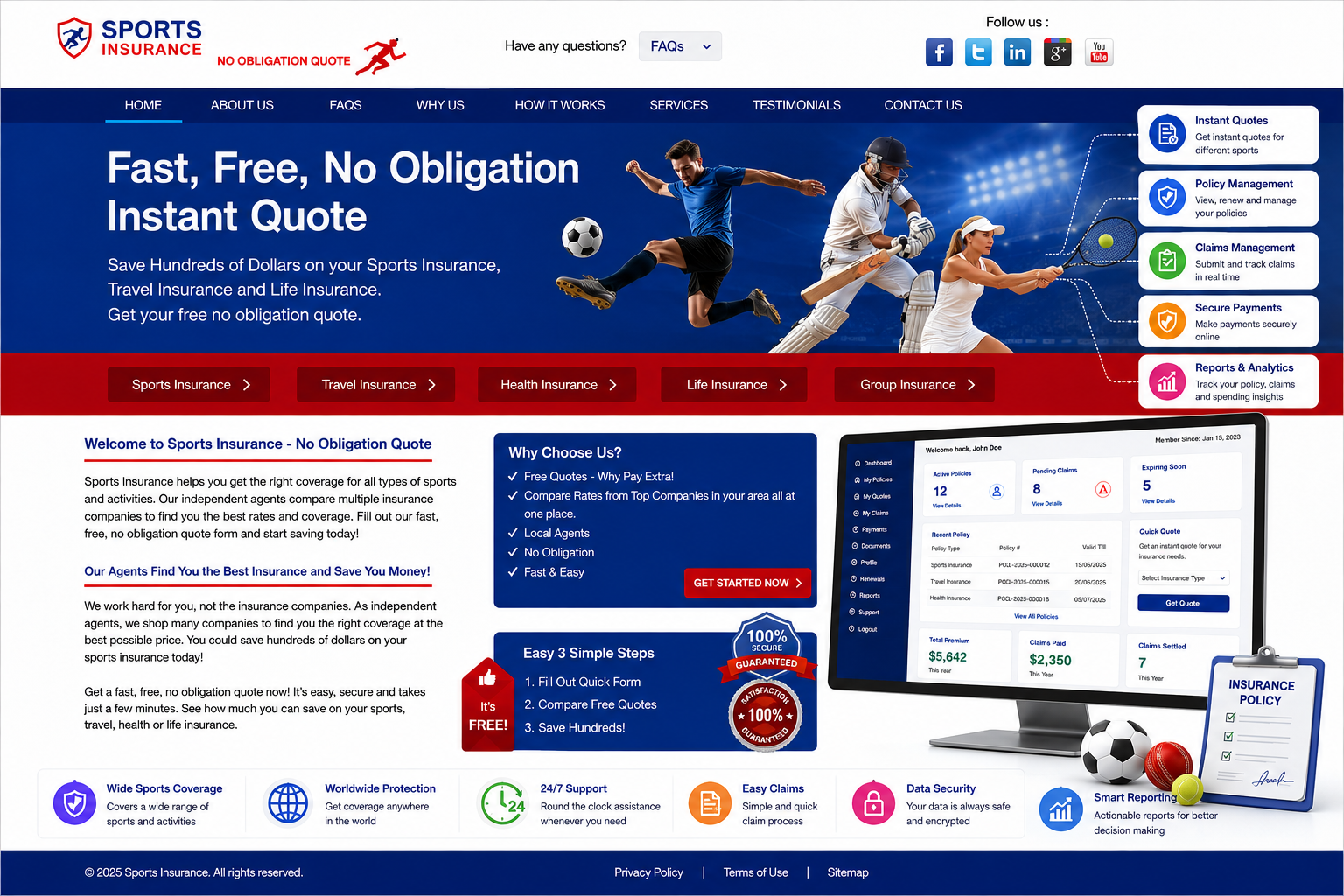 Sports Insurance Platform