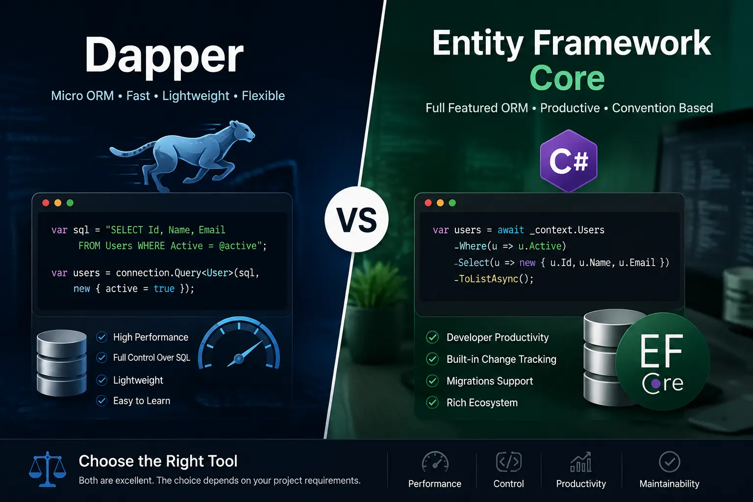 Dapper vs Entity Framework Core: Performance, Trade-offs & Benchmarks