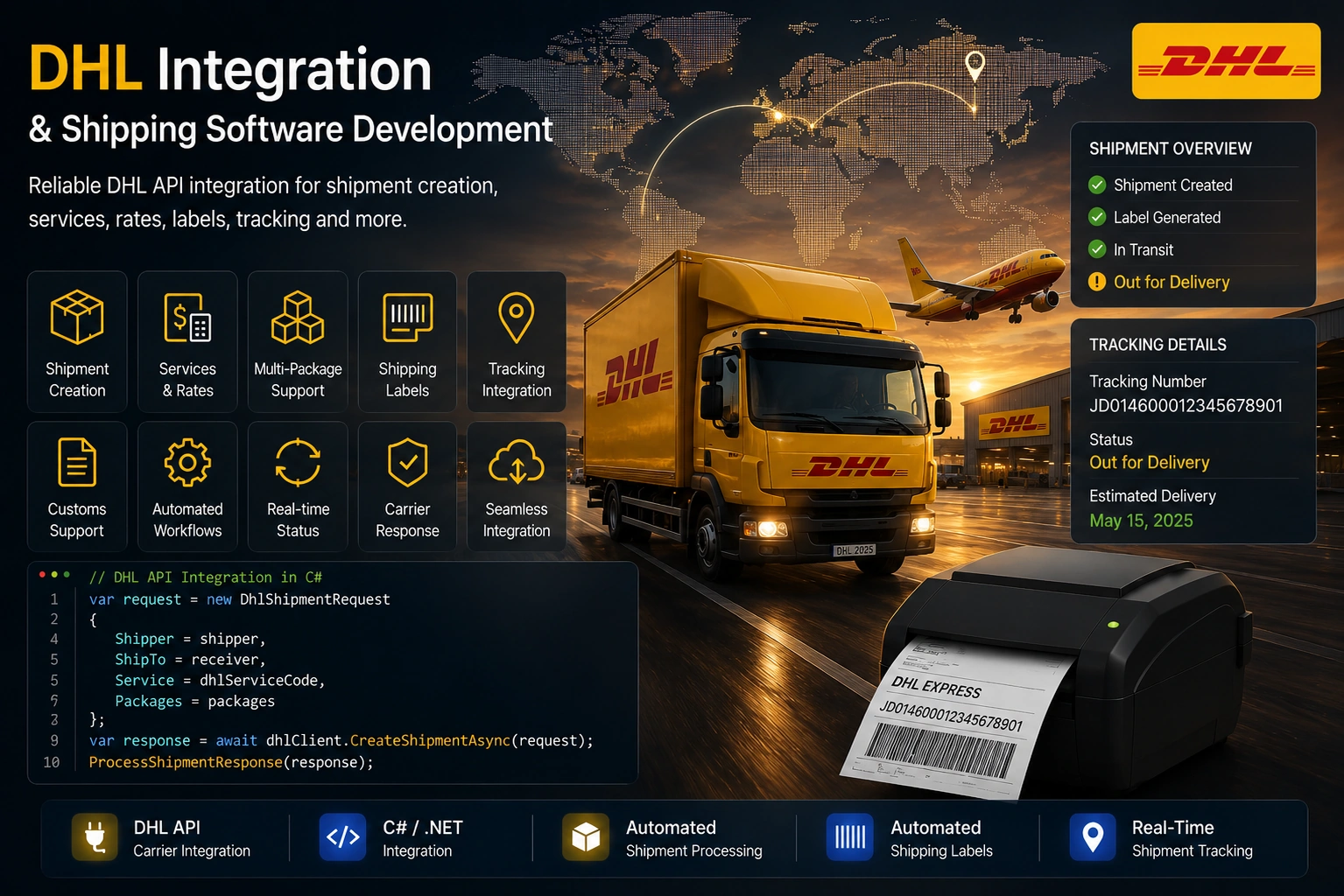 DHL Integration & Shipping Software Development