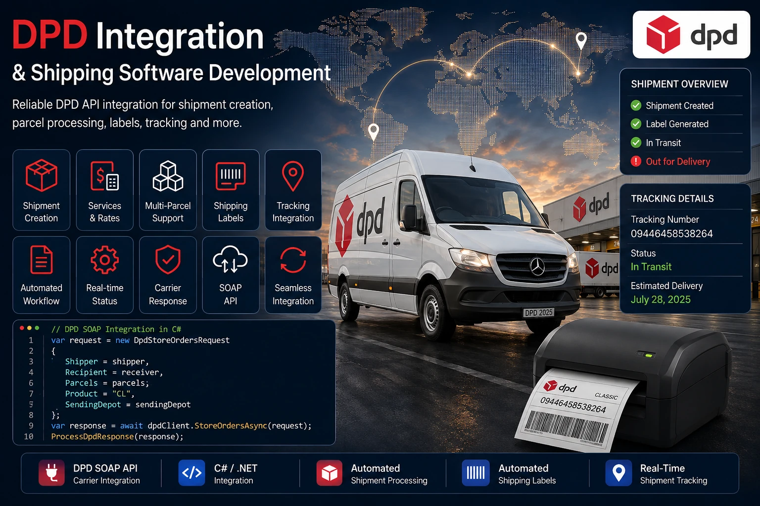 DPD Integration & Shipping Software Development
