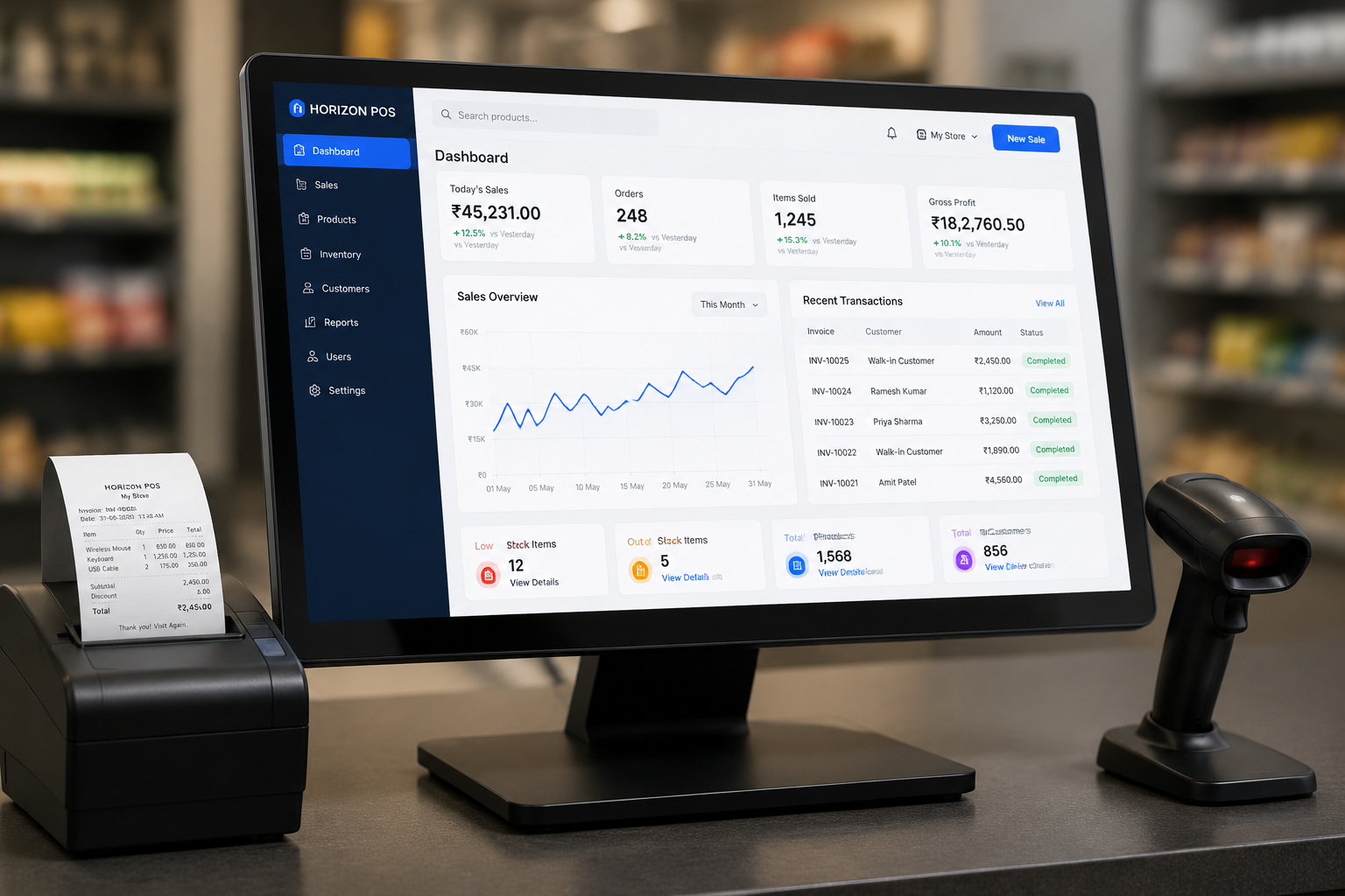 Retail POS System Preview